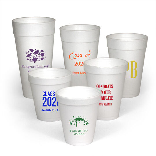 Design Your Own Graduation Styrofoam Cups